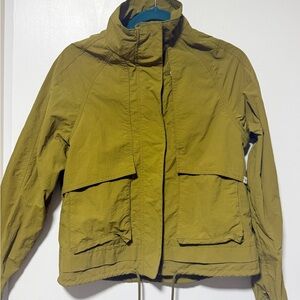 Stylish Olive Bomber Rainshell Jacket for Women